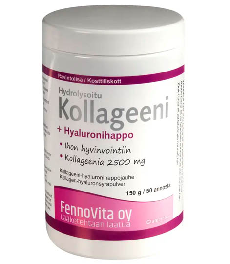 Fennovita Kollageeni + Hyaluronihappo 2500 mg 150 g